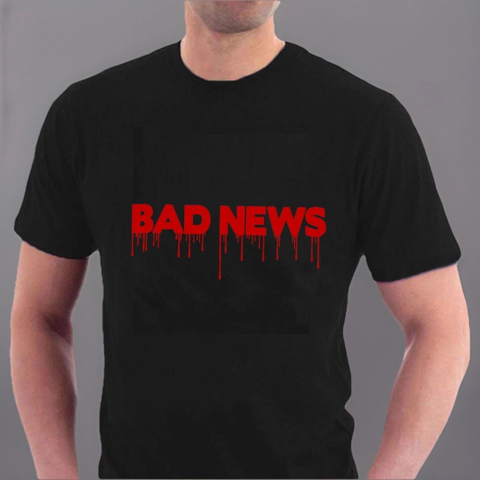 РАСПРОДАЖА 4XL Футболка BAD NEWS Четыре Всадника Апокалипсиса Рок Футболка Sillytees M