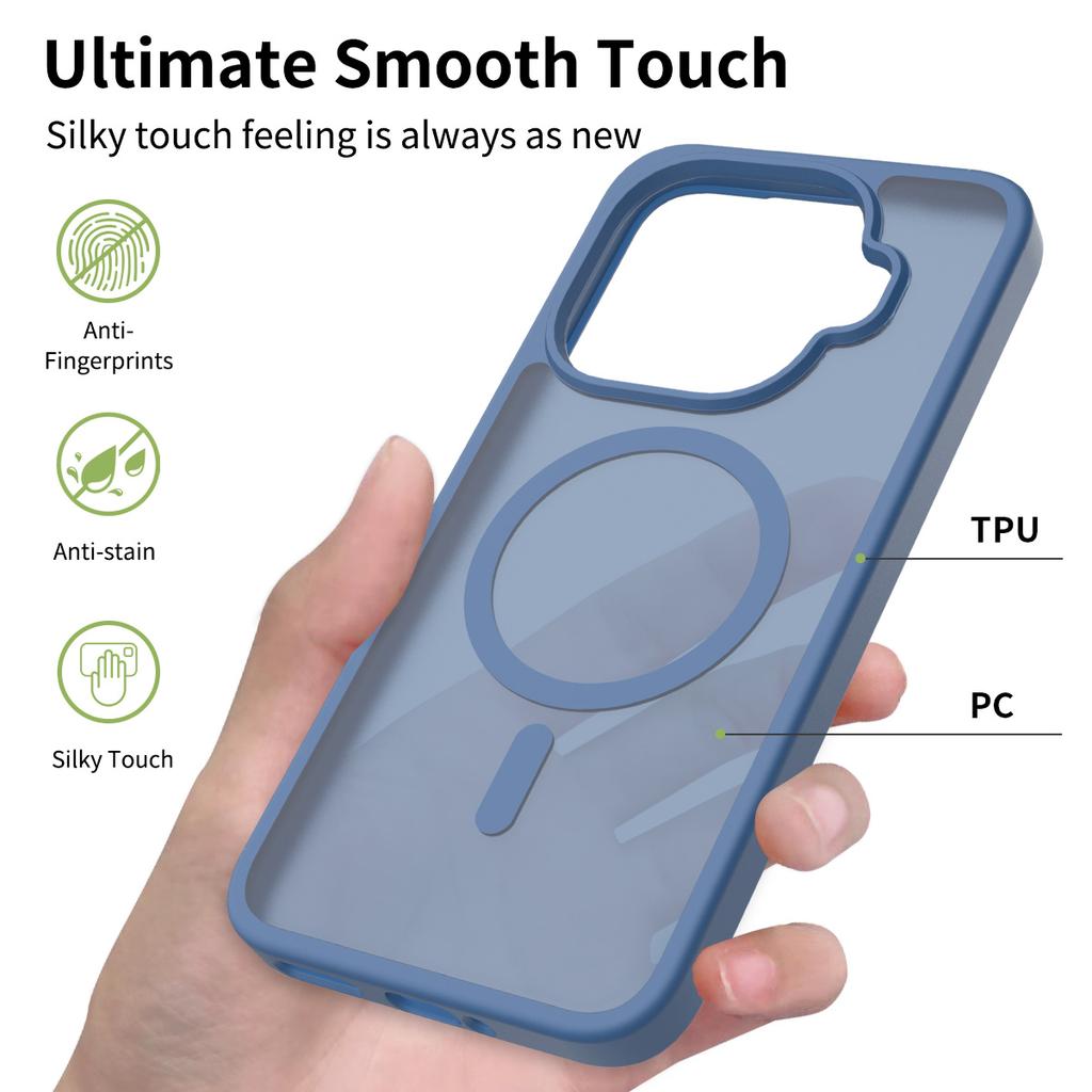 Ultra-Thin N52 MagSafe Compatible Case for Xiaomi 17 Pro Max Redmi Note 15 5G - TPU/PC Silky Smooth Touch Wireless Charging Shockproof Cover