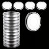 100pcs Coin Capsules with Gasket Storage Box Round Plastic Commemorative Coin Collection Case