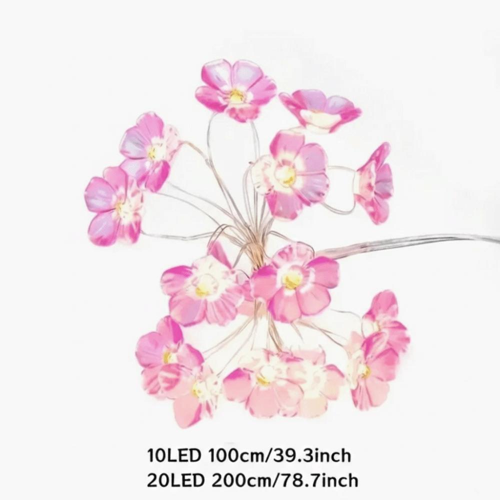 

Waterproof Flower Garland Lamp 1M/2M LED String Lights Pink Flower String Lamps Indoor Wedding 1m розовый