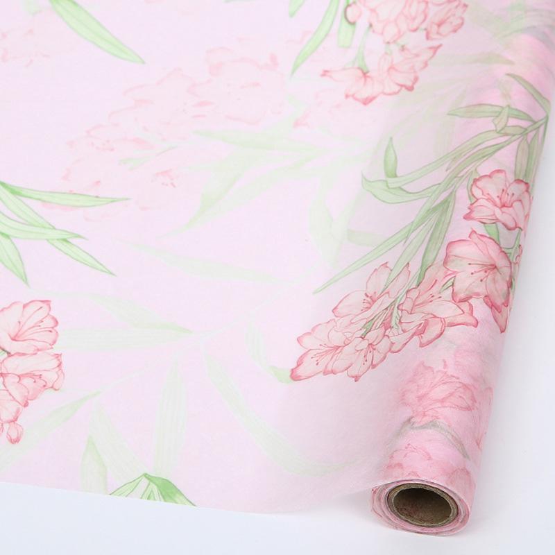 

5 ярдов/рулон Цветочный узор Флористические материалы Художественная печать 50 см Нетканый материал Подкладочная бумага для цветочного магазина Подарочная упаковочная бумага
