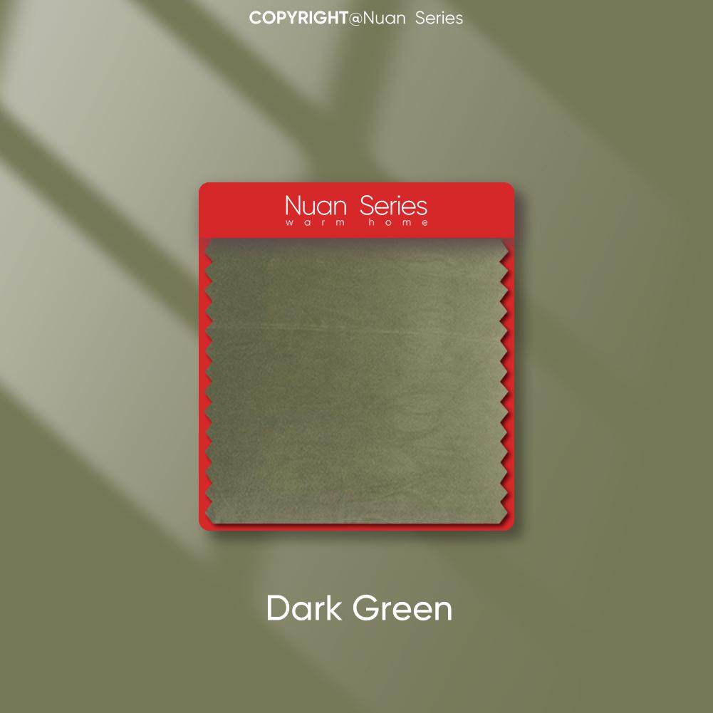 1 шт. серия Nuan, модная и универсальная однотонная окрашенная бархатная наволочка для дивана, гостиной, домашнего декора 30x50cm темно-зеленого