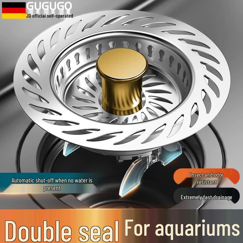 GuGuGo Kitchen Sink Drain Stopper with Filter