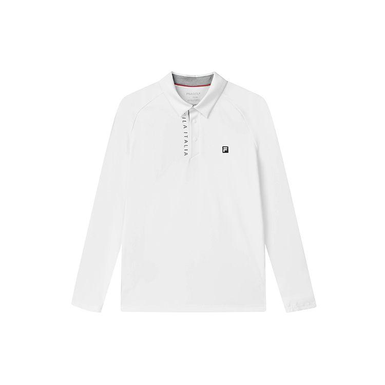 FILA Athletics Гольф Лонгслив Поло Мужские топы Нефритово-Белый A11M135221F-WT L