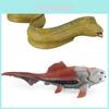 Set de Juguetes de Animales Marinos para Niños Anguila Perca Árabe Con Modelos de Plástico Realistas Para Juego Educativo
