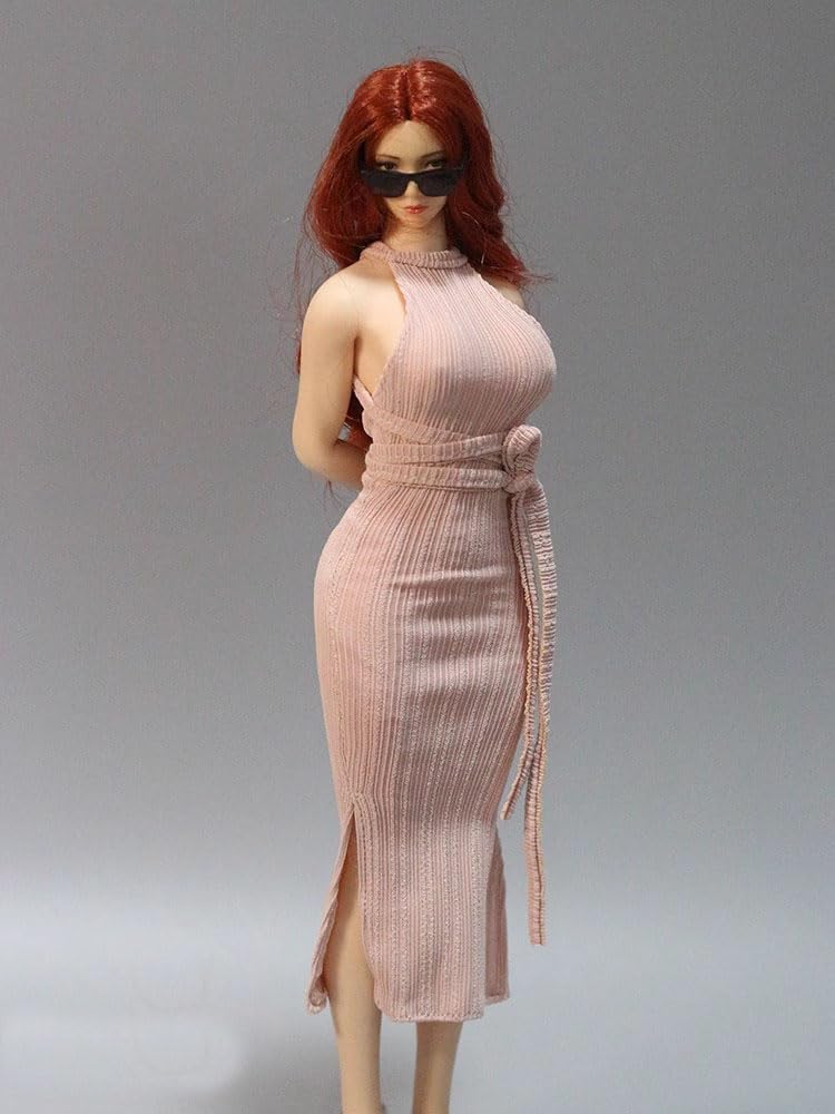 Clothing Sexy Clothing Women Long Hip Wrap Dress Evening Sexy Long Sexy Dress Shoes Not Pink 1/6 1/6 Dress, Dress, (Body, Head, Included)
