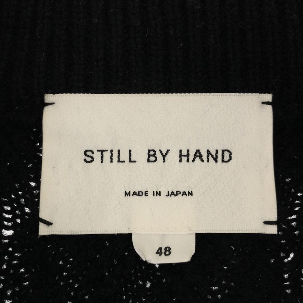 STILL BY HAND Made in Japan wool Long sleeve sweater 48 black knit Men's Used