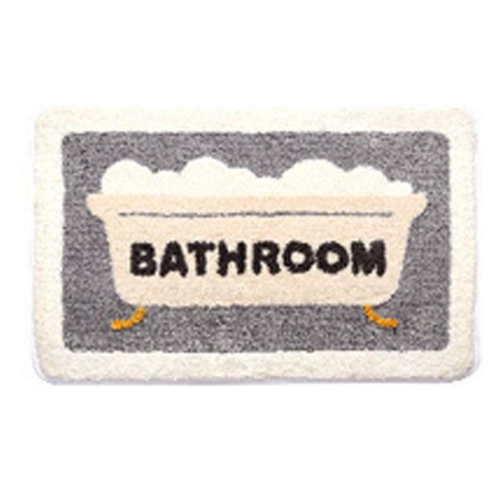 Anti-slip Floor Mat Absorbent Rug Entrance Carpet Cashmere Bath Carpet  Bathroom