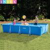 Original Intex Extra Large Rectangular Tubular Frame Children's Family Swimming Pool 28273