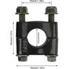 Motorcycle Handlebar Risers, 1 Pair 7/8" 22mm Aluminium Universal Handlebar Riser Clamp Single Hole Handle Mount Clamp Replacement for Motorcycle