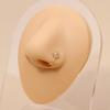 Classic Gold U-Shaped Rhinestone Non-Piercing Nose Ring: Butterfly, Moon, Crown, Heart Styles