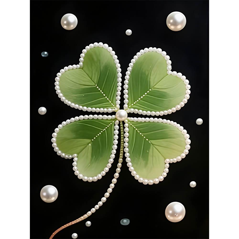 

DIY Four-leaf Clover Diamond Art Kits Without Frame 35x45cm Gem Art Diamond Painting Kits for Adults/Beginners Gift Idea Home Wall Decor 35x45cm