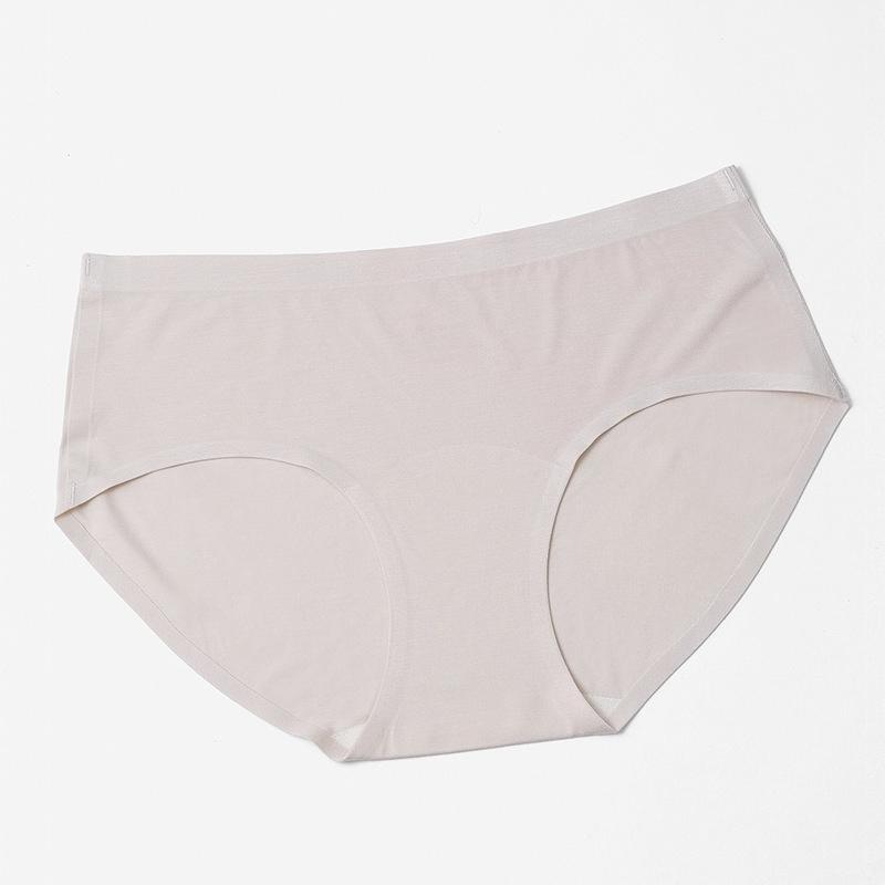 

Women s Spring and Autumn 7A Antibacterial No Trace Naked Feeling Extended Underwear XL телесный