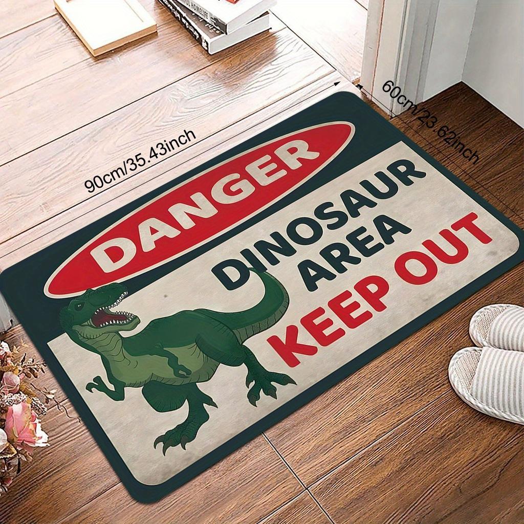 1PC Funny Characters Dinosaur Area Door Mats Kitchen Rugs Non-Slip Pop Bedroom Rugs Bath Mat Carpet for Home Sink Laundry Decor