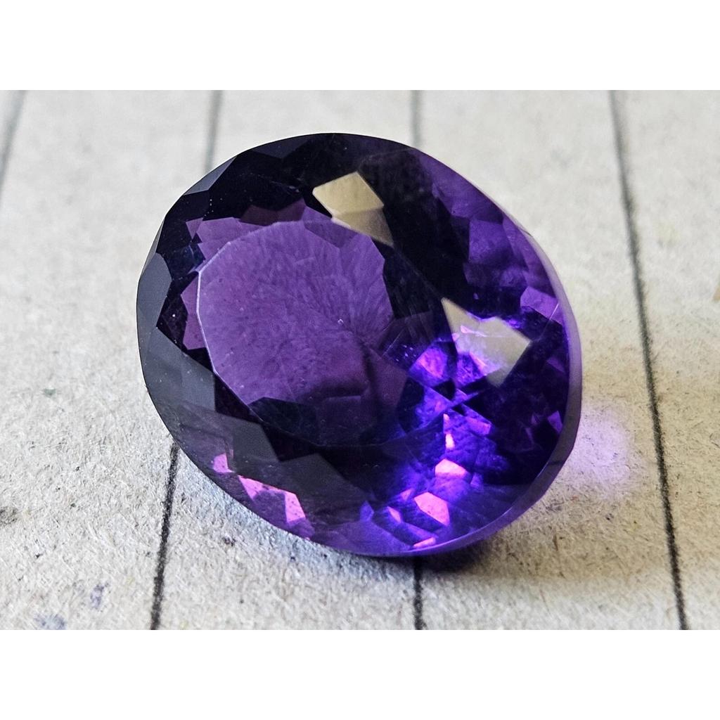 Purple Amethyst Oval Cut 10-11 Ct Beautiful Certified Loose Gemstone