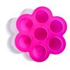 130g Silicone Supplementary Food Box 7-hole with Lid Children's Snack Fresh-keeping Box Ice Grid Air Fryer Egg Steamer