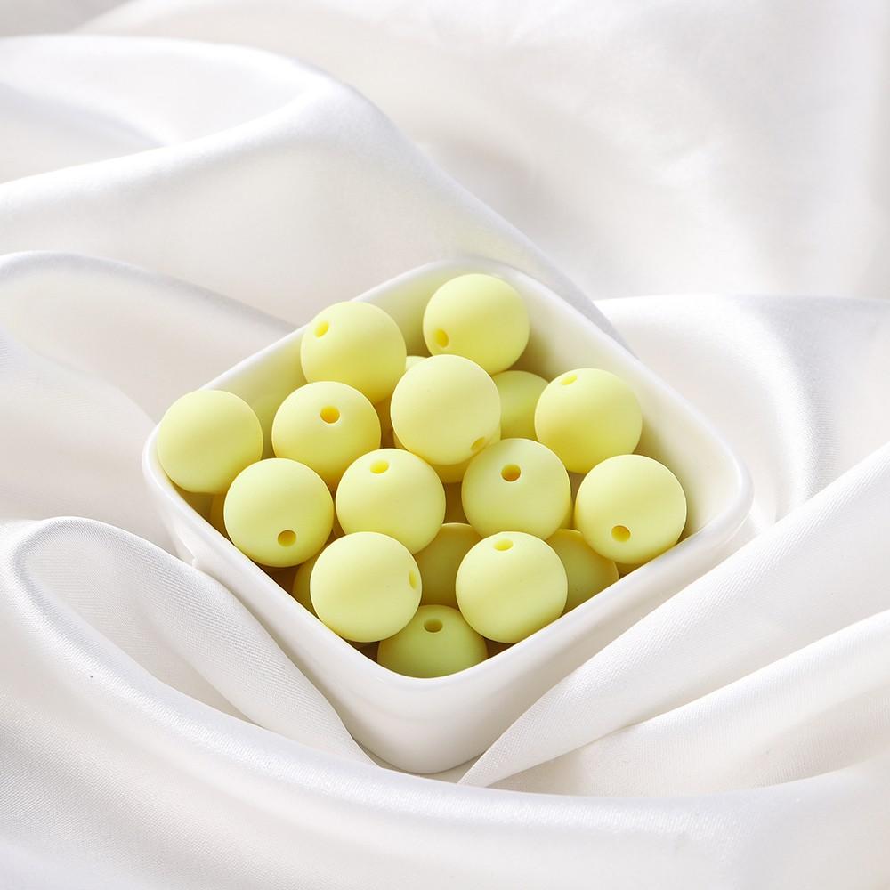 20Pcs/Lot 14mm Round Matte Acrylic Frosted Beads Loose Spacer Beads For Jewelry Making DIY Bracelet Necklace Accessories