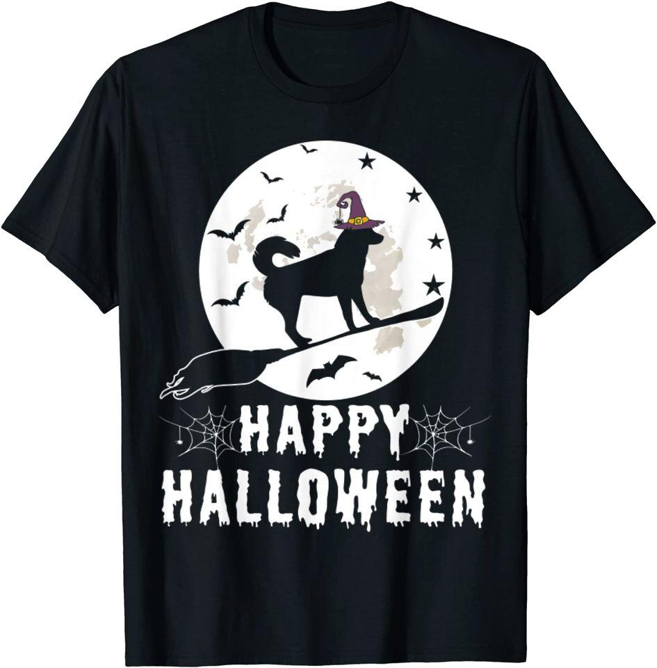 

Siberian Husky Dog Witch Happy Halloween Funny T-Shirt Classic T-shirt M