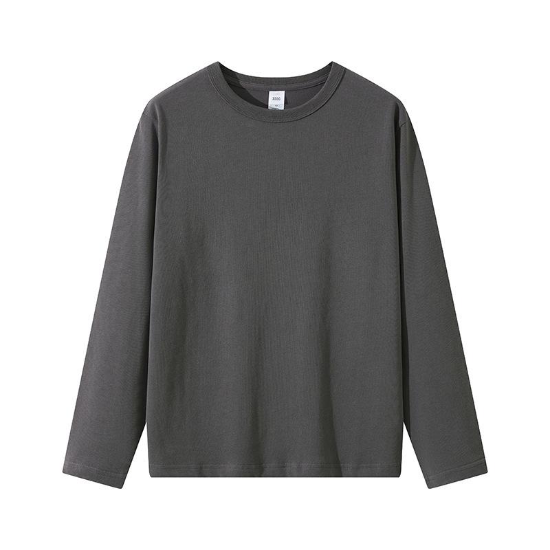 

Мужская белая футболка с длинным рукавом из плотного чистого хлопка L (recommended 65-75 kg)