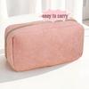 Vielseitige Cord-Clutch mit großer Kapazität für Make-up & Toilettenartikel