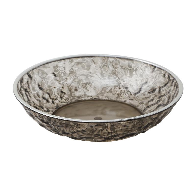 Transparent Chinese Tea Cake Plate Exquisite Dim Sum Cake Plate Household Fruit Plate Living Room Desktop Retro Wedding Dried Fruit Plate