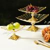 European Style Light Luxury High Footed Fruit Display Tray Living Room Home Bread Pastry Snack Tray Cake Tray Home Decoration