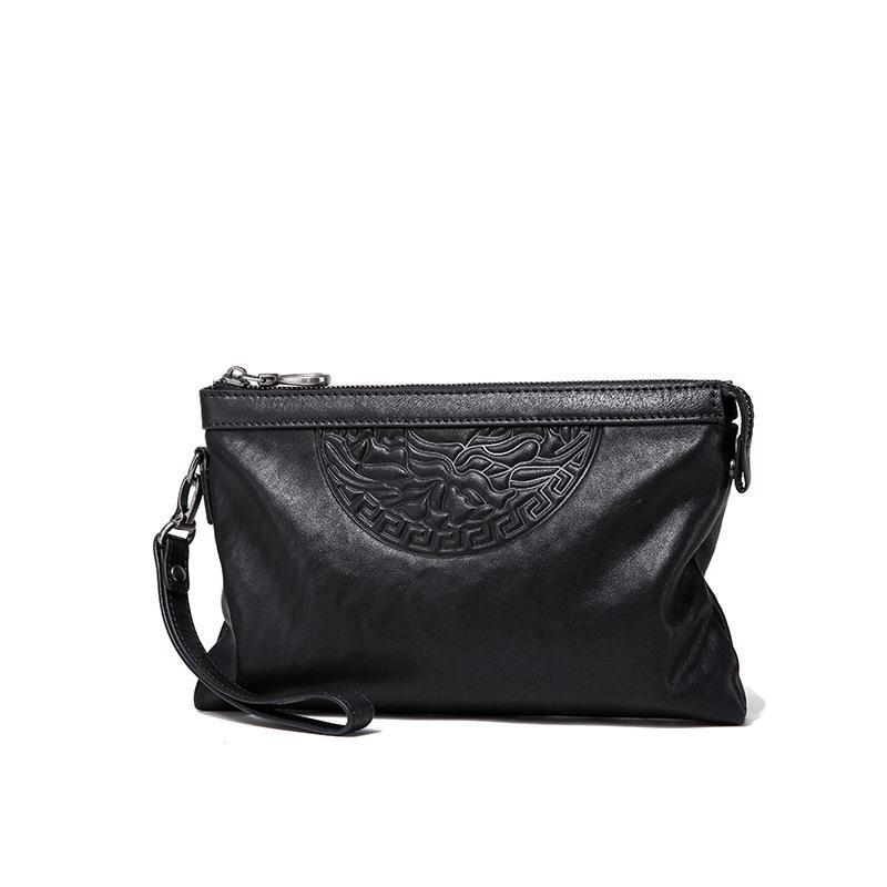 

Мужская сумка-клатч из натуральной кожи в деловом стиле - вместительная сумка-конверт из коровьей кожи Small (size 10)