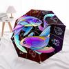 1pc Zodiac Pisces Celestial Fish Artwork Umbrella with Plastic Handle,Suitable for All Seasons Home Travel Outdoor UmbrellaDD1113