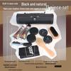 Jinrong Schuhputzset: Inklusive schwarzer und farbloser Politur, Lederpflegeöl, Wildschweinborstenbürste und Schuhanzieher als Geschenk.