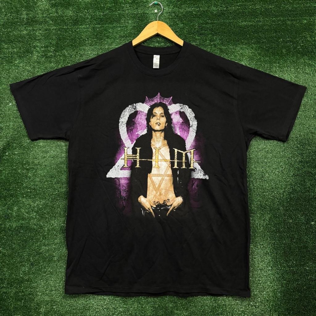 Camiseta de Banda de Rock Gótico Him Razorblade Romance Talla Extra Grande