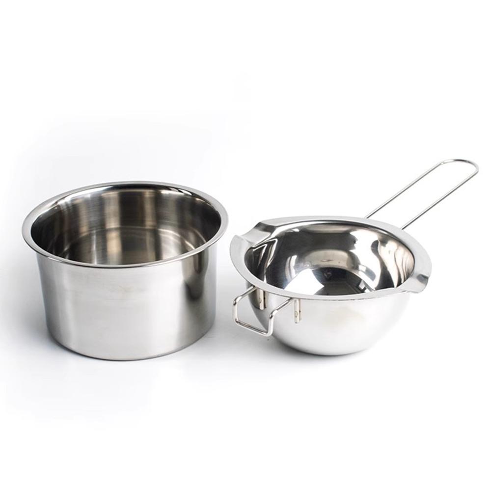 Hrnec na tavení vosku na svíčku 400/600 ml s tepelně odolnou rukojetí pro rozpouštění čokoládových bonbónů a pomůcek na výrobu svíček