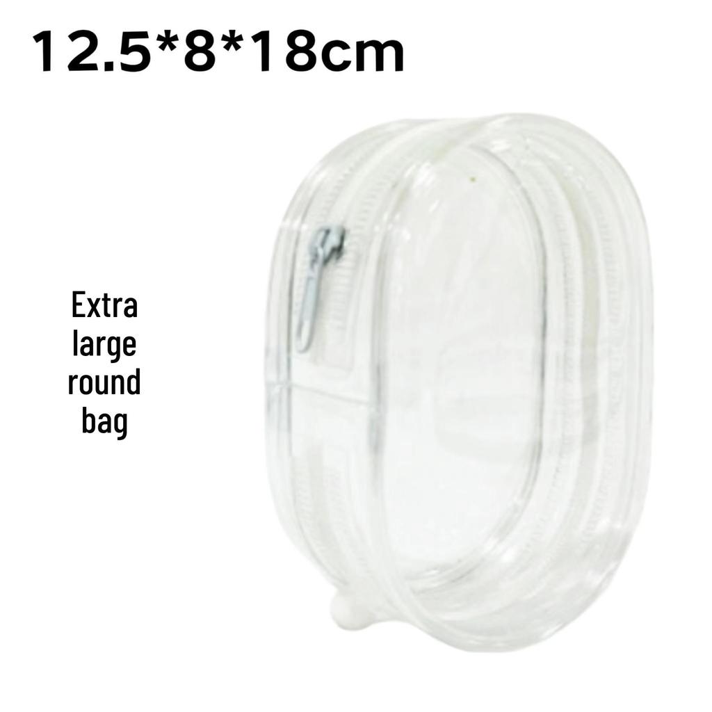 Pop Mart Transparent PVC Baby Stroller Bag - 3D Sun Design, 20cm Blind Box Display Storage Bag