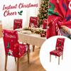 Christmas Chair Cover Stretchy Full Wrap Slipcover for Home Holiday Decor