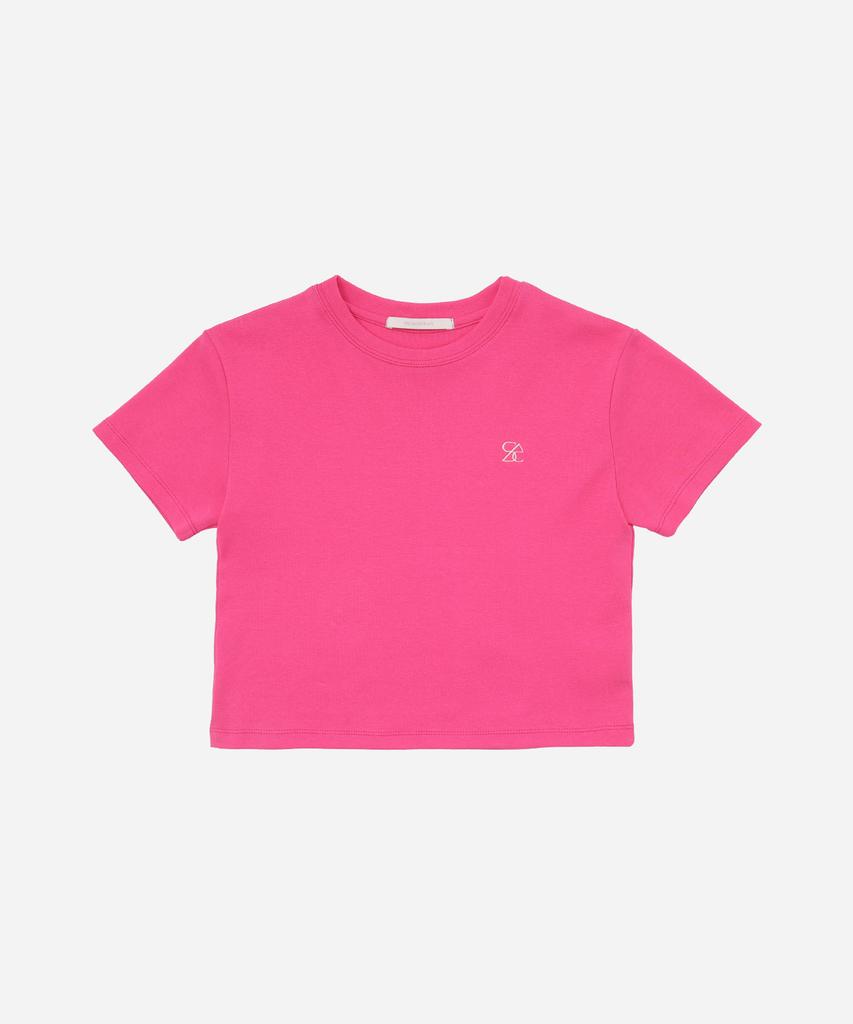 Solteuaenchokollis Sac Logo Crop T-Shirt Pink 4W2311001