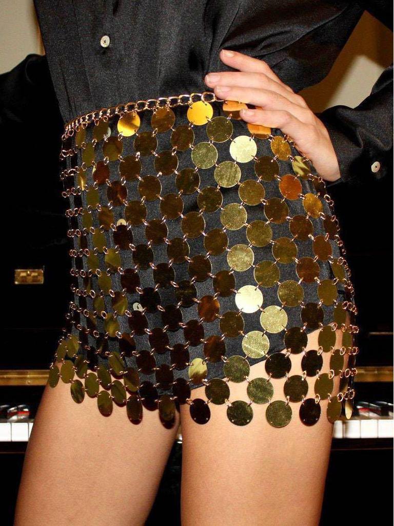 Sequin Punk Style Sexy Midi Skirt YY20217