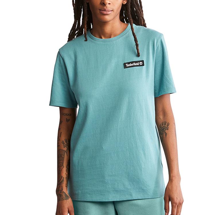 Timberland Casual Breathable Short Sleeve T-Shirt Unisex Tops Mineral-Blue A26S7-G99