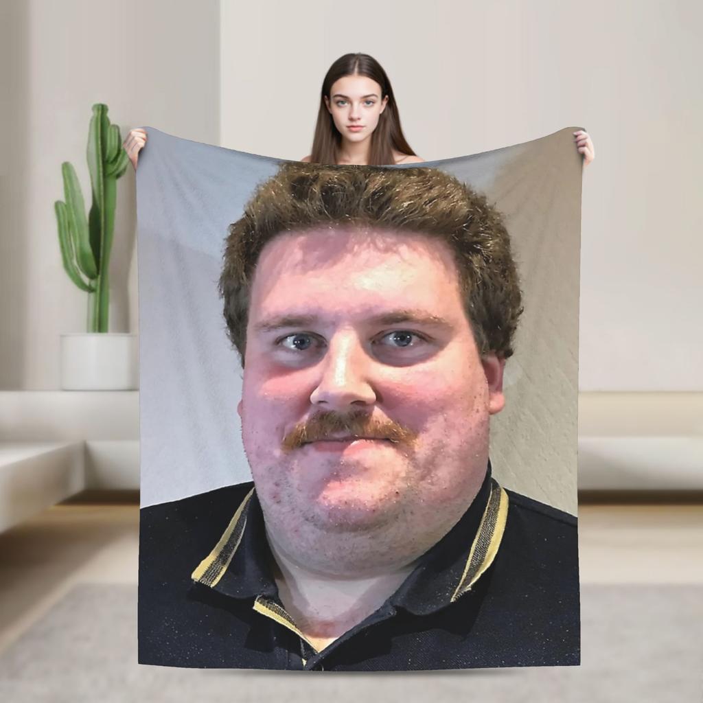 Drachenlord Poster Rainer Winkler Blanket Flannel Print Superstar Portable Thin Throw Blanket for Bedroom