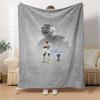 Star Player Kylian Mbappé Blanket Comfortable Great for Office Couch Bed for All Seasons Playful Design Best Holiday Gift for Friends Family