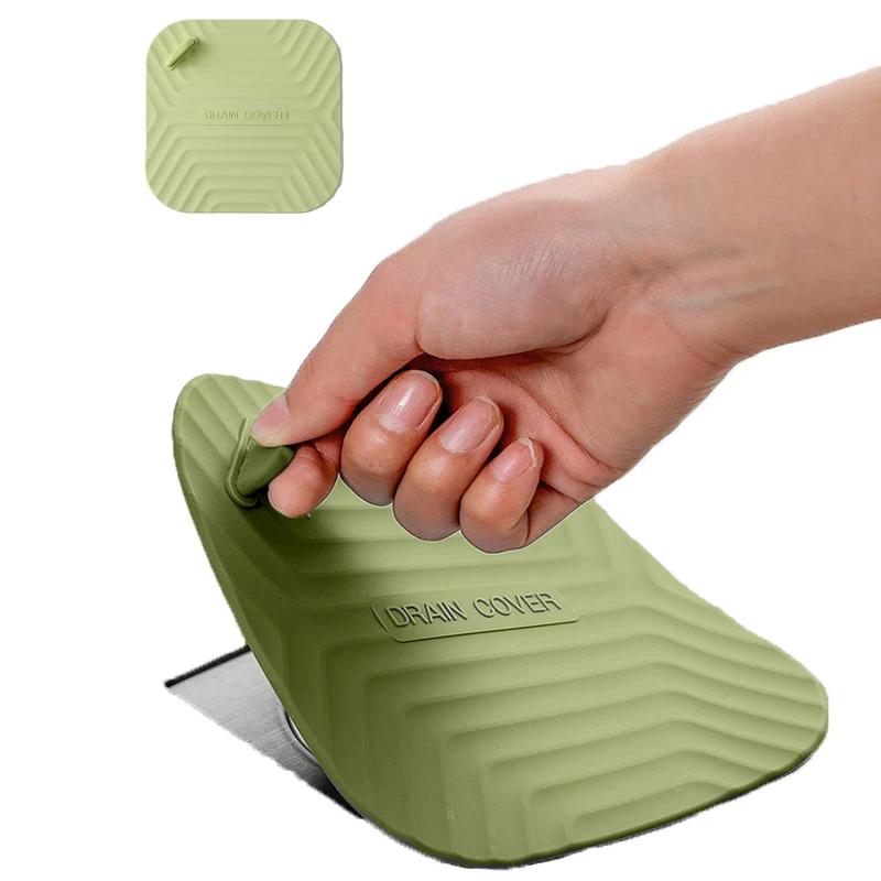 Hair Catcher Bathroom Floor Drain Deodorizer Insect-proof Cover Deodorizing Silica Gel Pad Sewer Seal and Odor Prevention