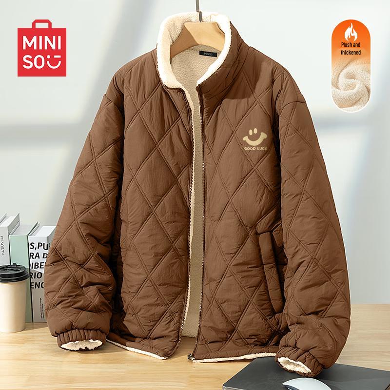 

MINISO Men s Stand Collar Winter Padded Jacket L
