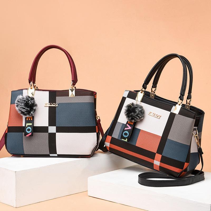 Handbag Women's New Tmospheric Laid Women's Bag Large Apacity Casual Houlder Bag Crossbody Bag