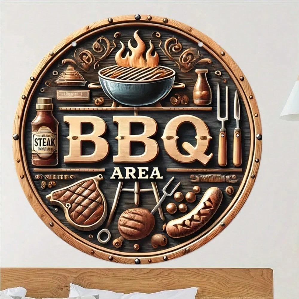Vintage Metal Tin Sign for Outdoor Decor