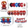 1set Spiderman Balloon Red Spiderman And Friends Aluminum Foil Balloon Baby Shower 1-9 Years Birthday Party Decorations Kids Toy