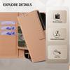 For iPhone 17 Pro Case Triangle Imprinted Skin Touch PU Leather Phone Wallet Cover