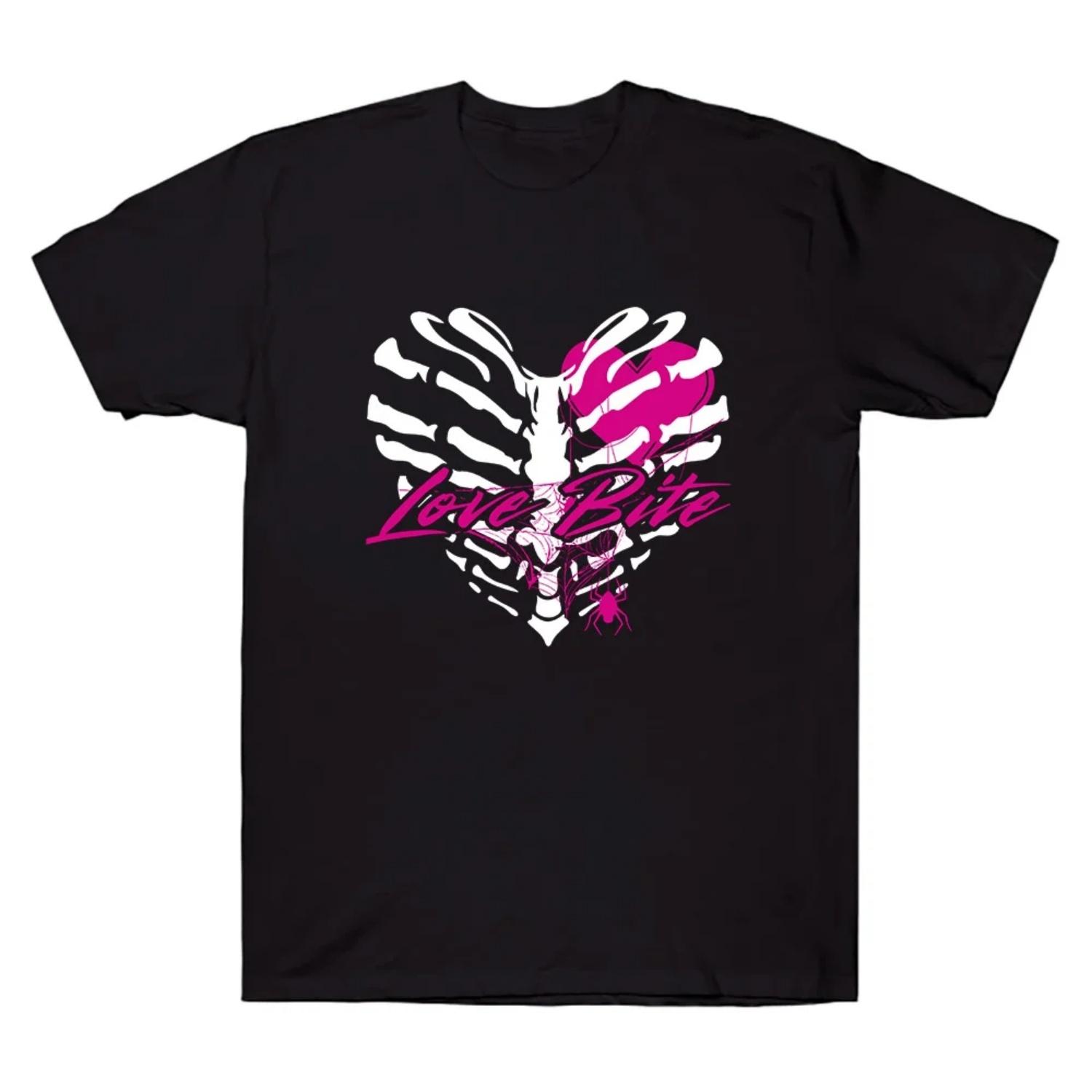

AJ Lee Spider Heart Graphic T Shirts s Clothes Outdoor Sports Tops Unisex Casual Breathable T-shirts Summer S чёрный