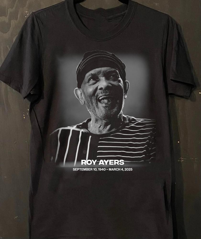 Roy Ayers 1940 2025 Gift For Fan All Size S to 5XL Cotton T-shirt Unisex T-Shirt S