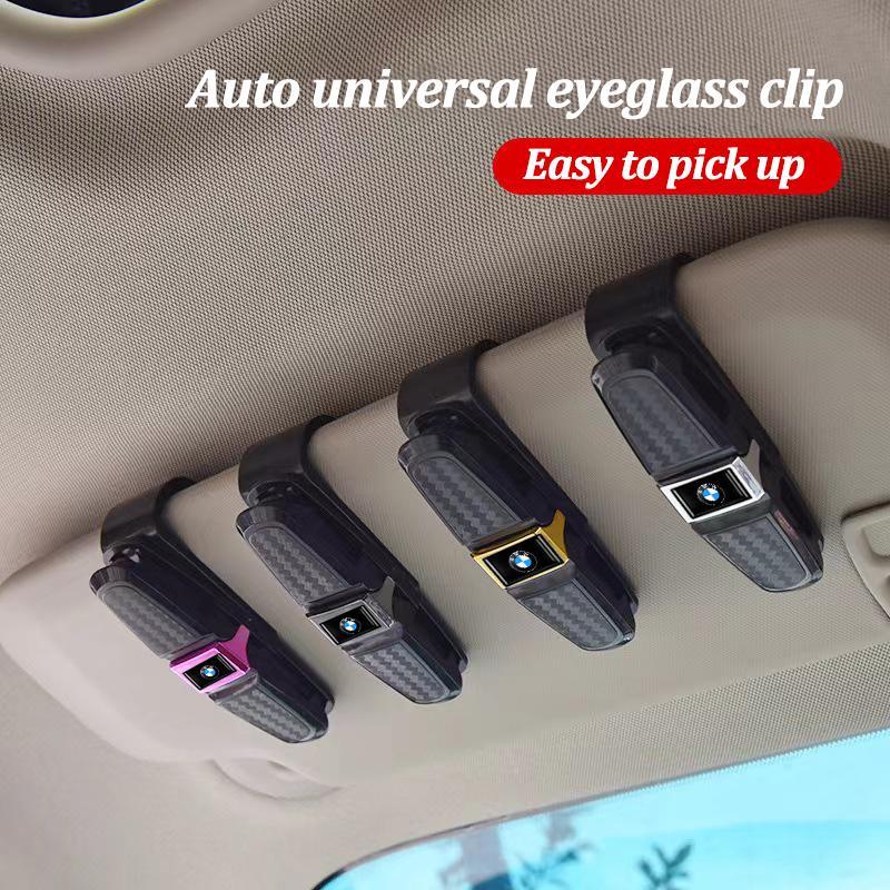 For BMW E88 Car Glasses Clip Sun Visor Eyeglasses Sunglasses Holder Auto Interior Accessories For BMW Performance F30 I4 X3 F10 E90 F20 E39