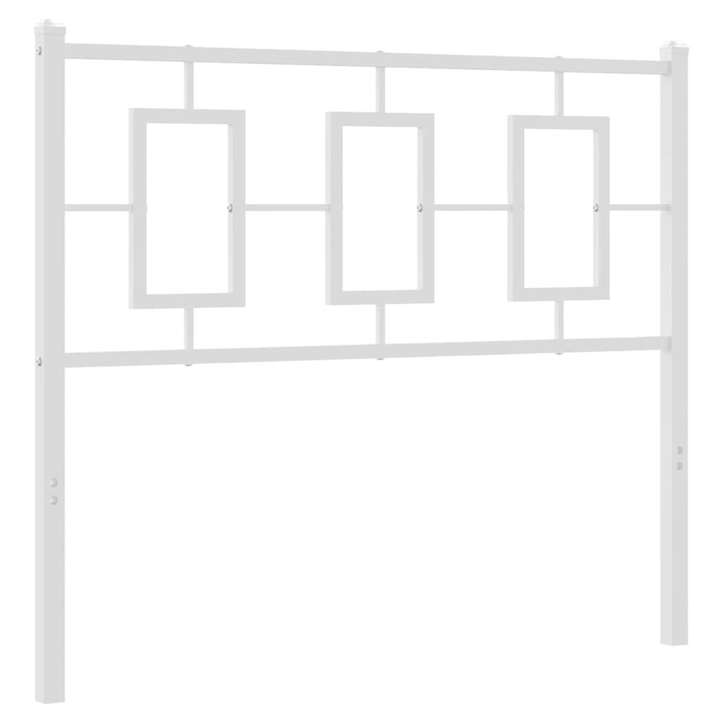 Replacement Headboard Metal White 100 cm