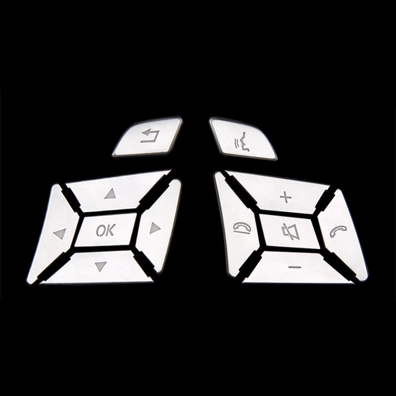 Für Mercedes-Benz ABCE CLA GLA ML GL CLS GLK SL Klasse Auto Lenkrad Schalter Taste Abdeckung Trim auto Innen