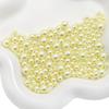 Abs Non-Porous Pearl Plated Colored Round Beads Loose Beads Beaded Handmade Diy Vanity Box Clothing Jewelry Decorative Materials